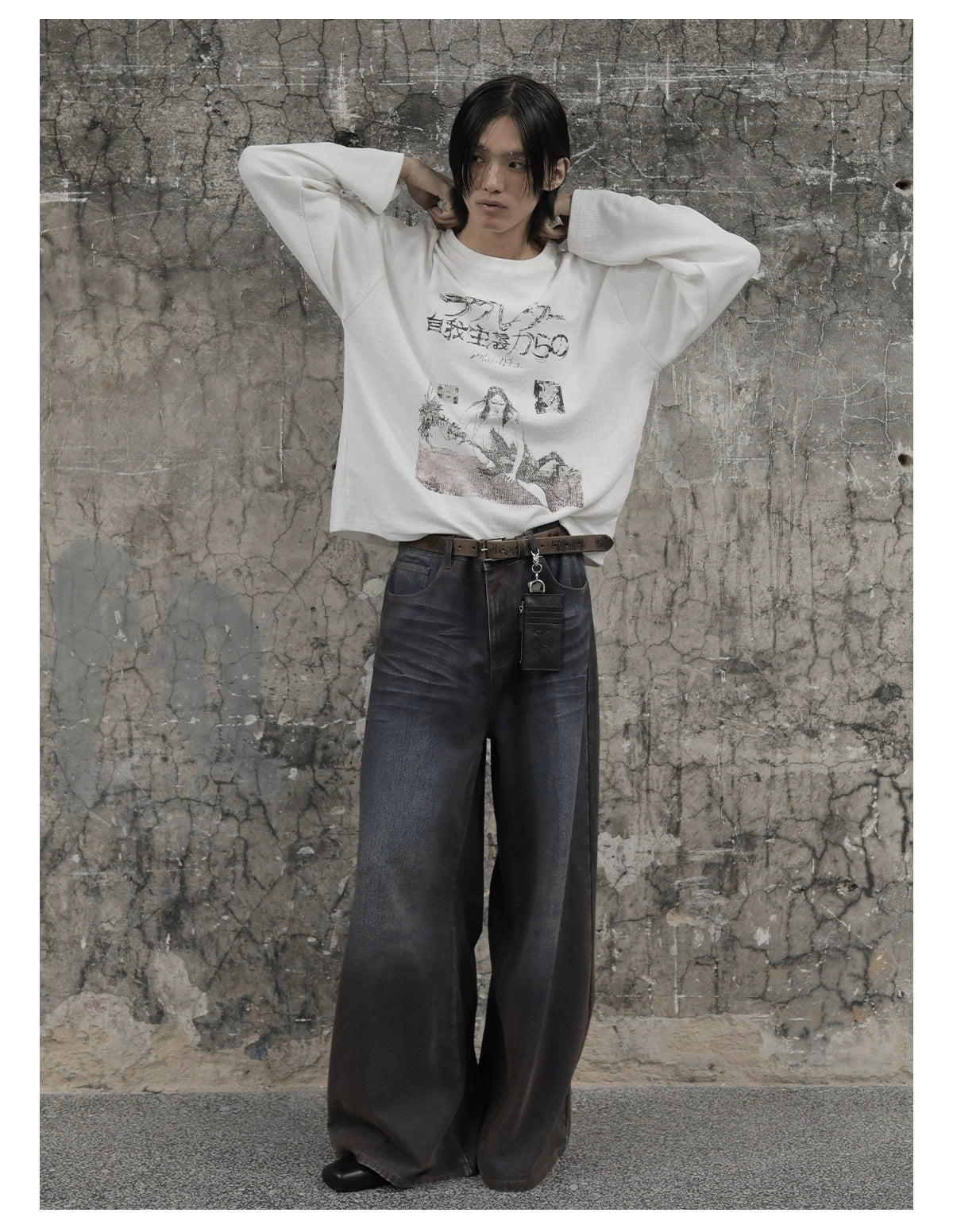 JCAESAR Egoism Waffle Long Sleeve