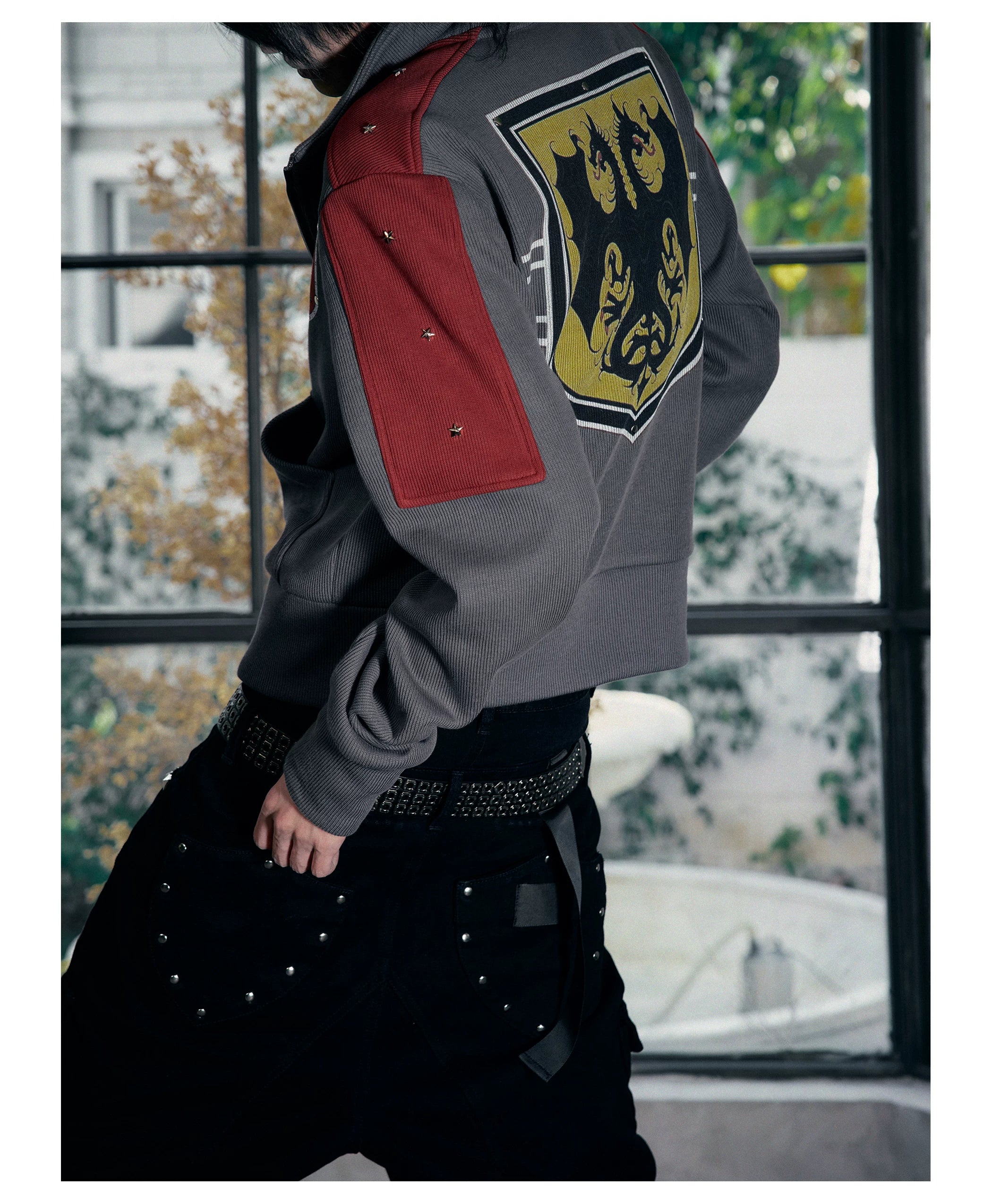 PAIKI Stand-up Collar Fleece Sweater Jacket