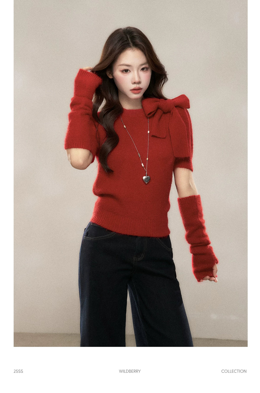 Wildberry Crew Neck Bow Sweater