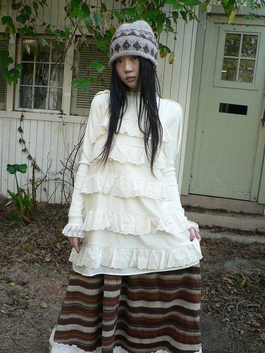 Ang: Project Vintage Lace Stitching Suspender Dress