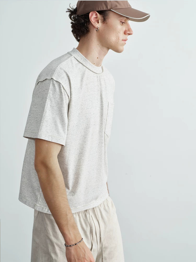 VLABMADE Slack Vacation Soft Waxy Short Wide Tee