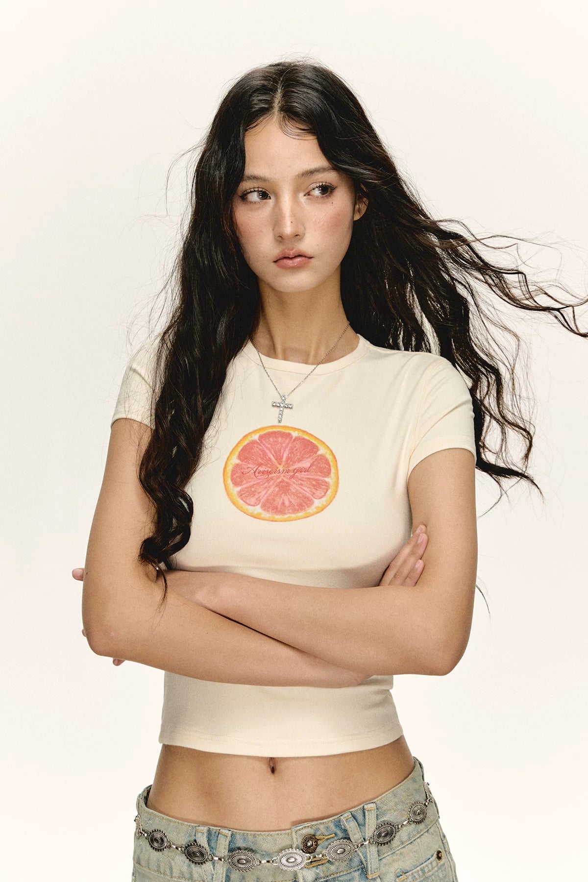Ariseism Casual Round Neck Slim Tee