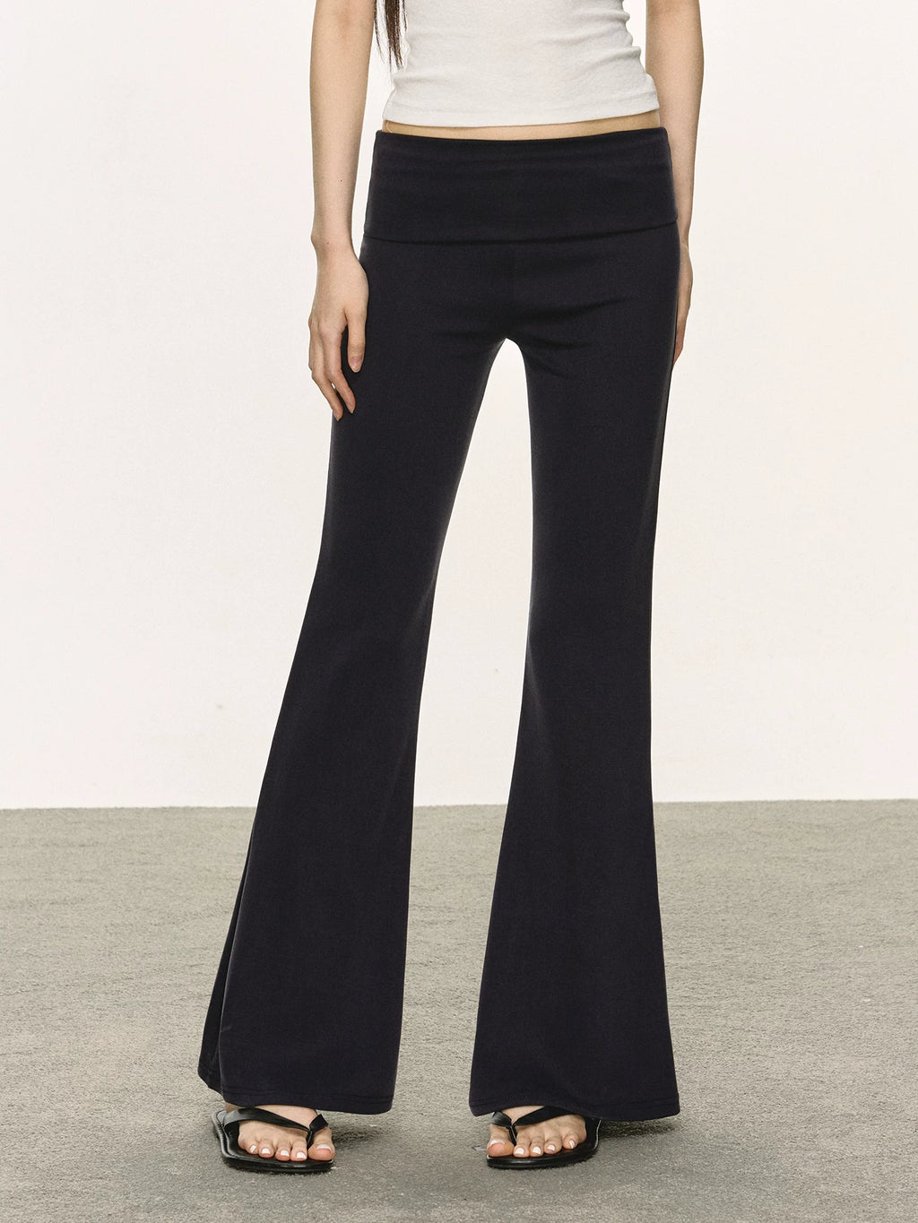 Anna Aneae Vintage Micro-pull Casual Pants