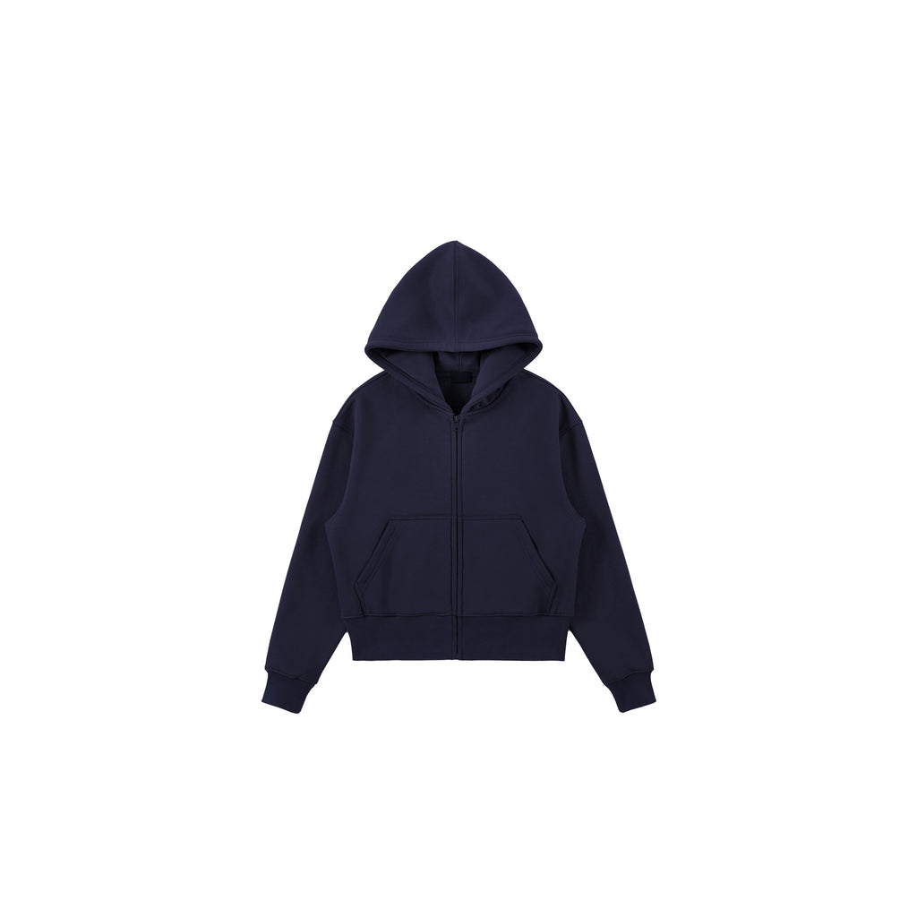 PLUS NO LOGO Short Zipper Hoodie Sweater Jacket