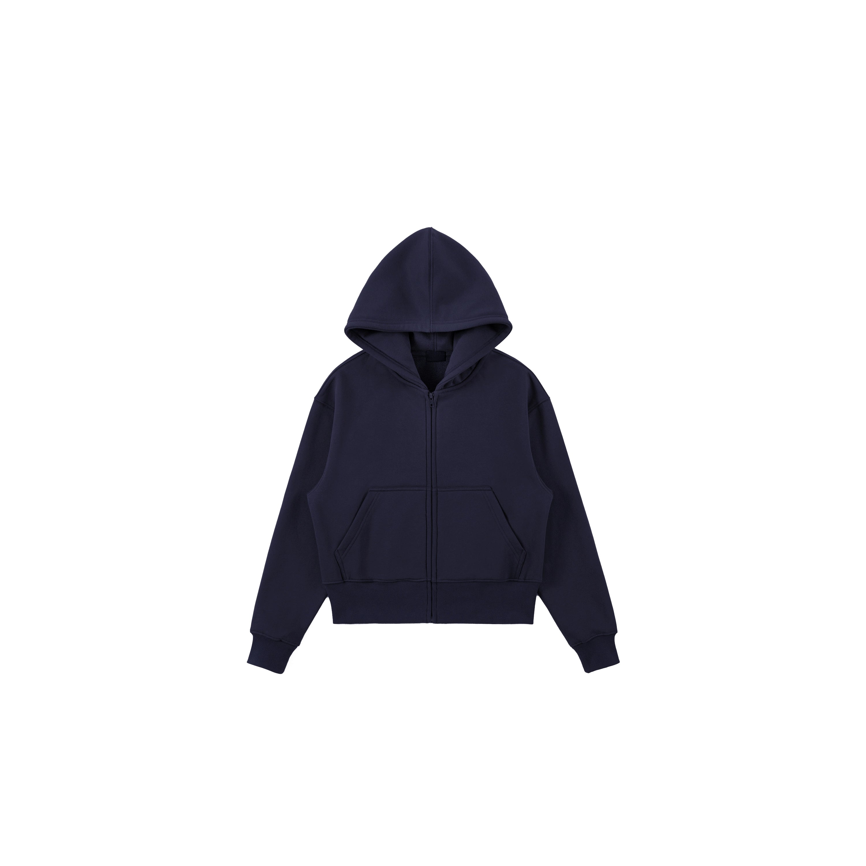 PLUS NO LOGO Short Zipper Hoodie Sweater Jacket