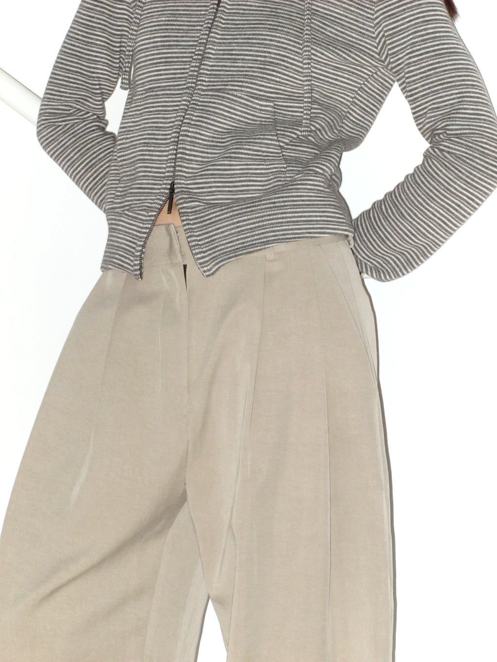 NOT UGLY Versatile Loose Double-pleated Casual Pants