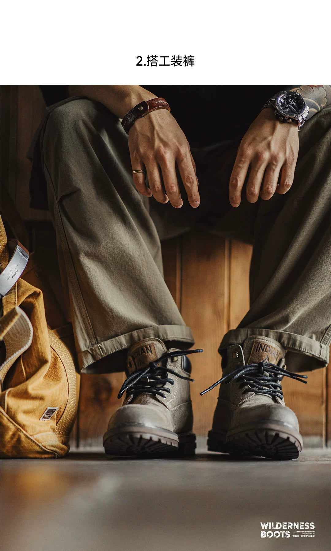 Maden Vintage Leather Premium Casual Versatile Boots