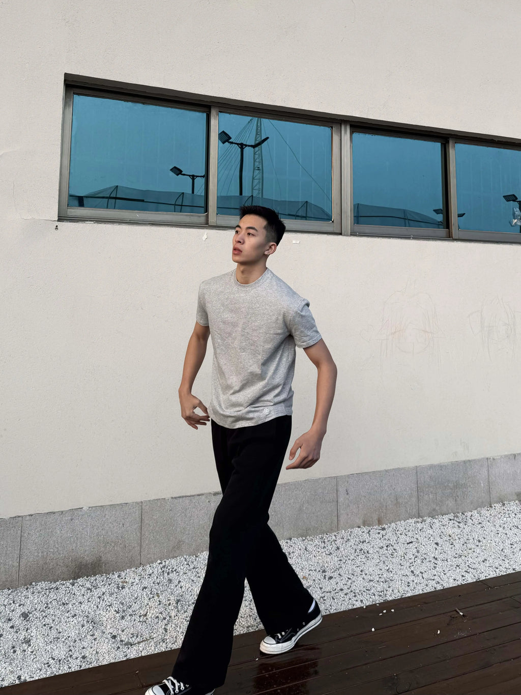 GTAL Embroidery Moisture-absorbing Quick-drying Round Neck Tee