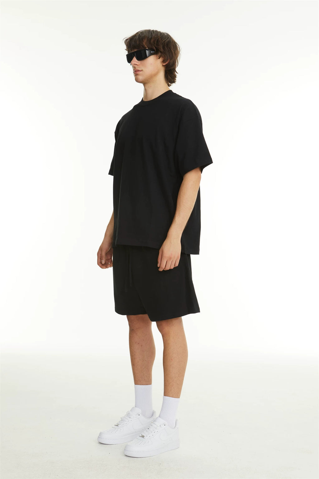 Blank: Map Oversized Small Neckline Casual Tee