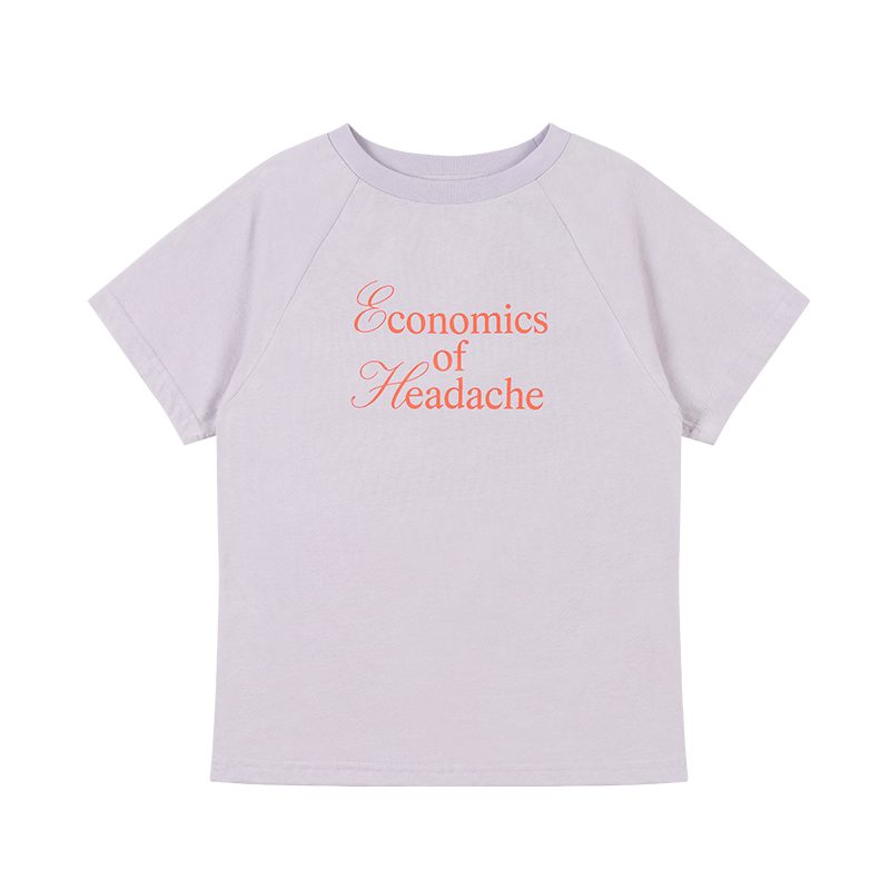 HEADACHE Crew Neck Shoulder Casual Tee