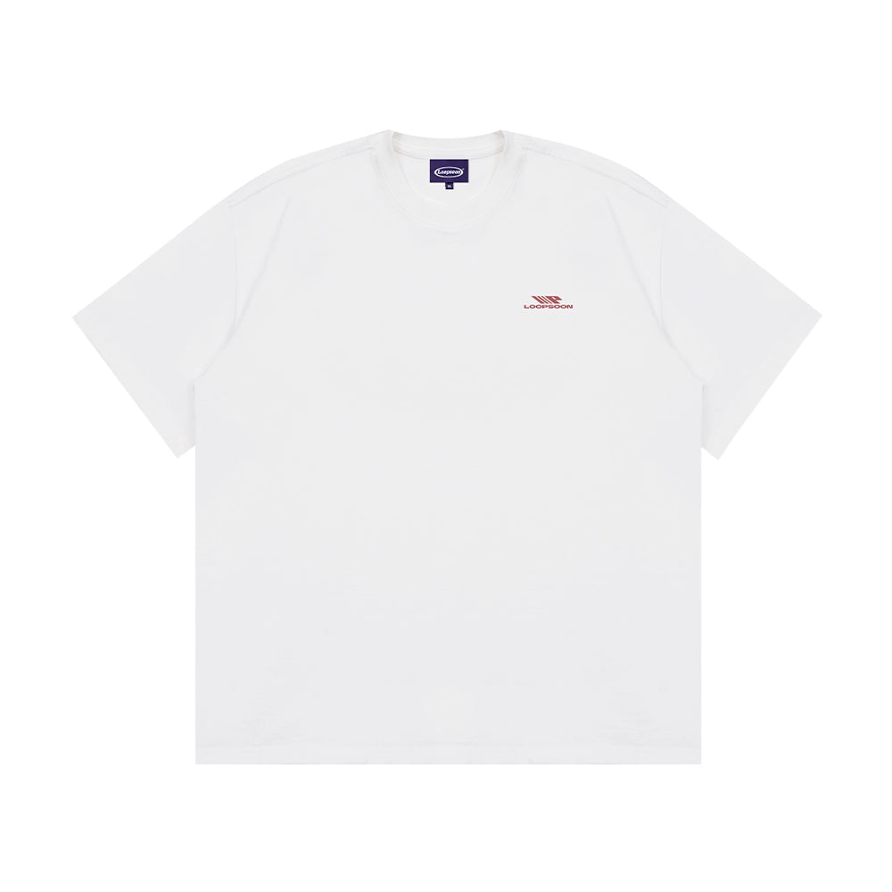 Loopsoon Back Letter Print Versatile Tee