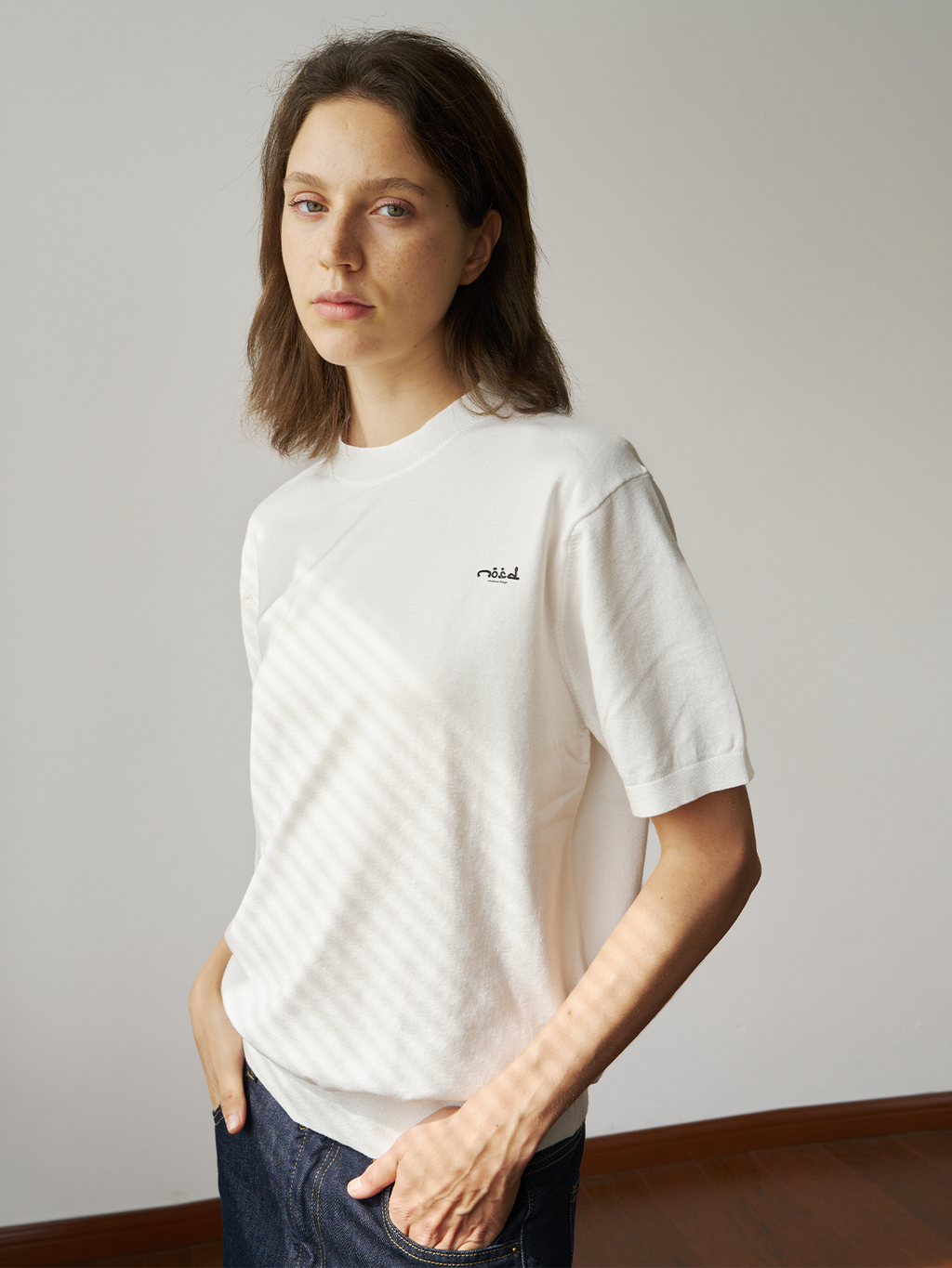 NOSD Casual Shoulder Knitting Tee