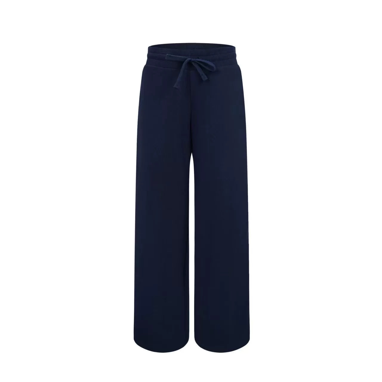 Veryrareme Low Waist Ribbed Wide Waist Drawstring Sweatpants