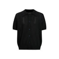 Sameuoo Skeleton Knitted Casual Polo Shirt