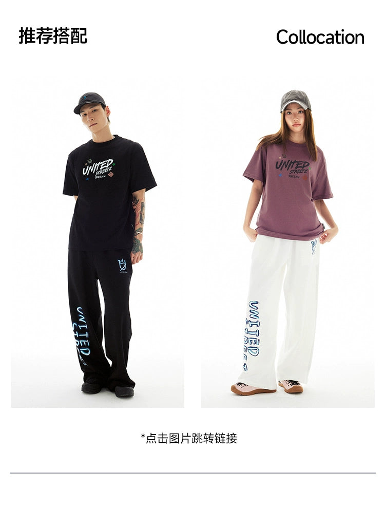 US Fluorescent Graffiti Hip Hop Casual Pants