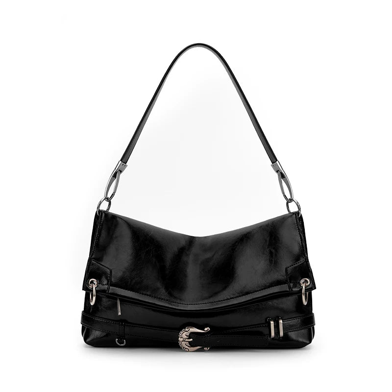 SmoSmos Millennium Cowhide Shoulder Crossbody Tote Bag