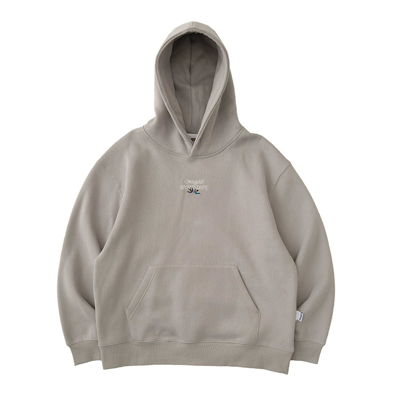 Battles Oolong Ball Embroidered Fleece Hooded Sweater