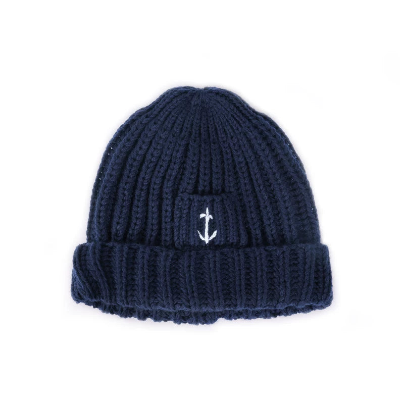THE HOBOO Japanese Knitted Anchor Wool Cap