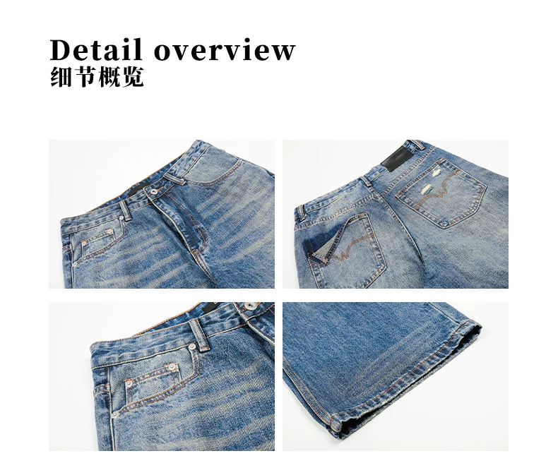 MADWITCH Vintage Casual Straight Jeans