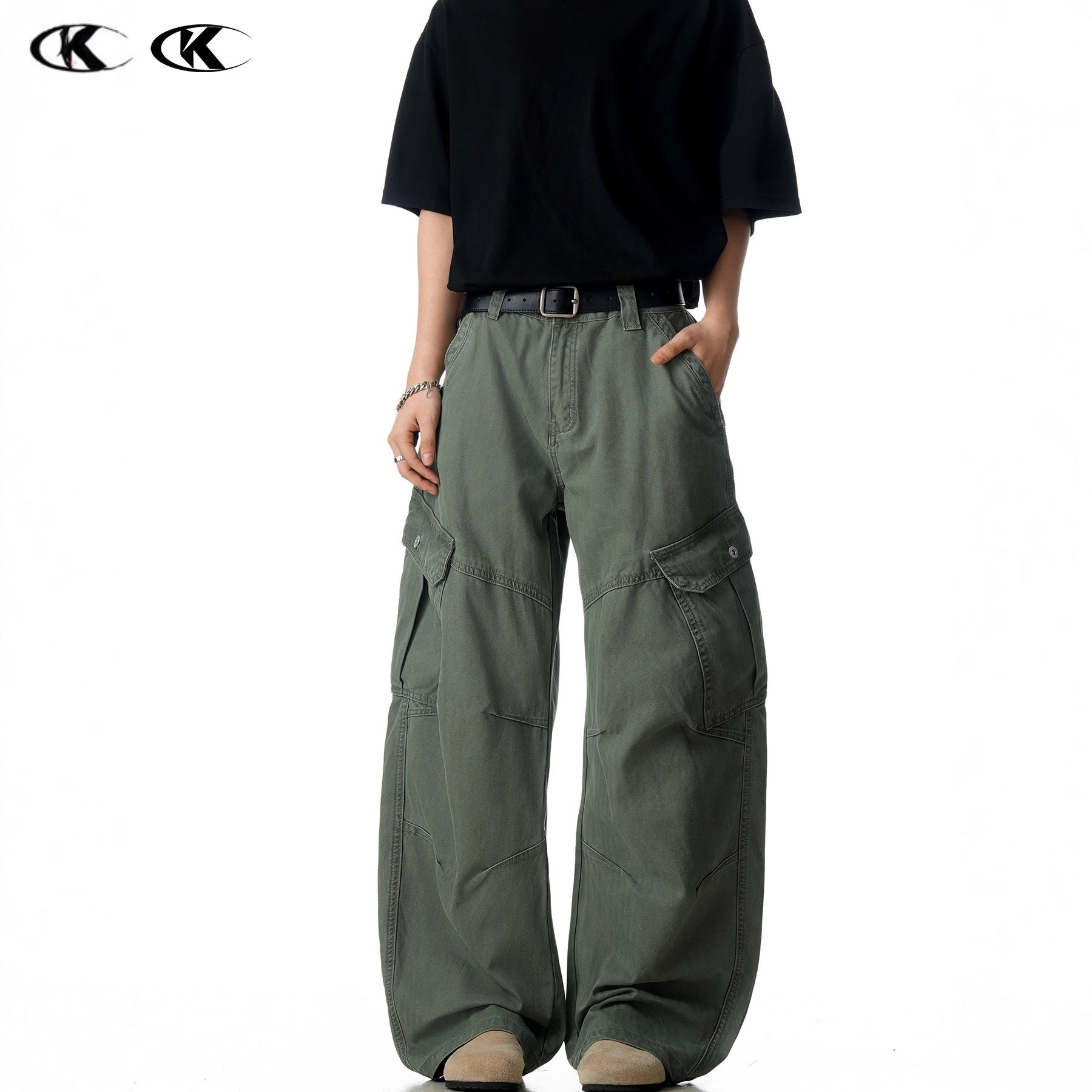 11KN Retro Slim Loose Versatile Scimitar Pants