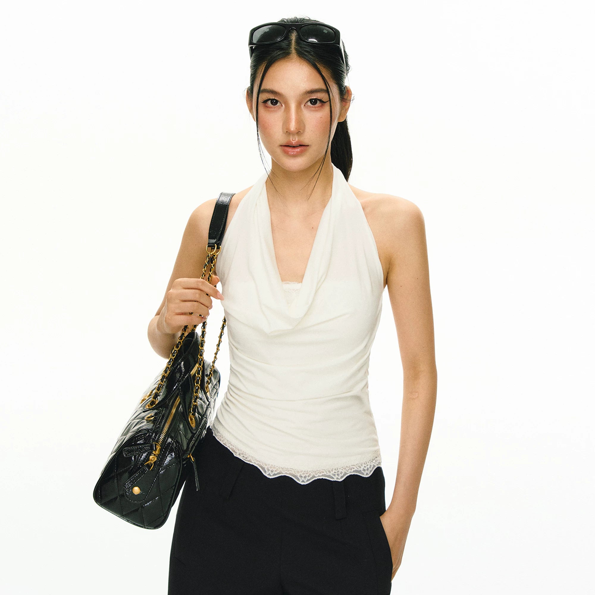 Ariseism Slimming Versatile Halter Tank Top