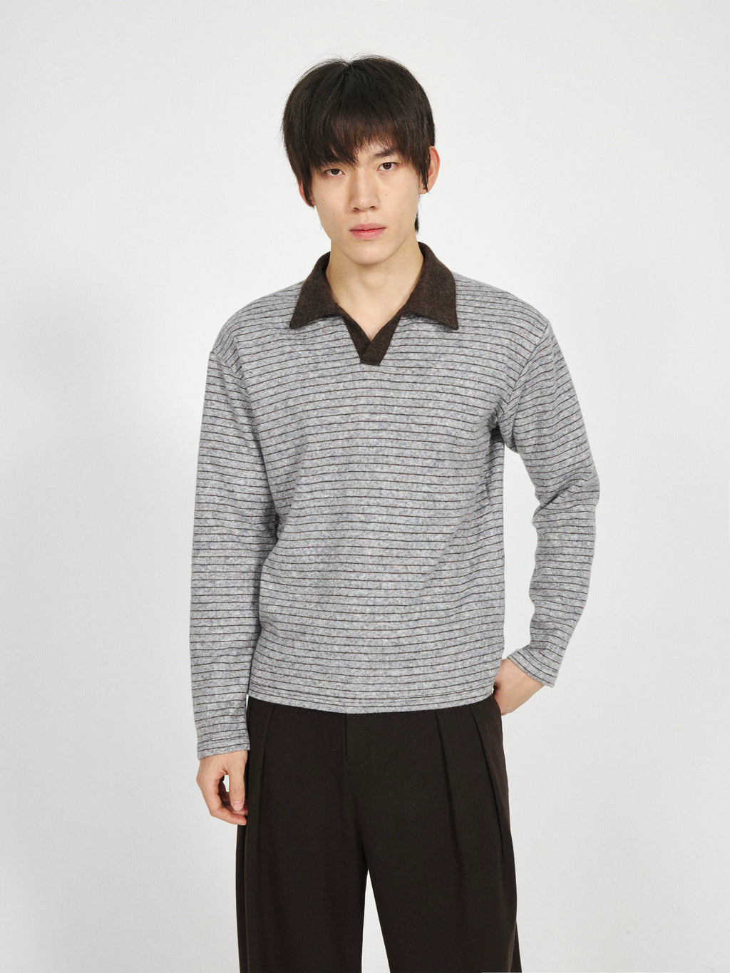 Stay The Night Striped Contrast Knitted Long Sleeves