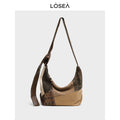 LOSEA Vintage Spliced Shoulder Bag