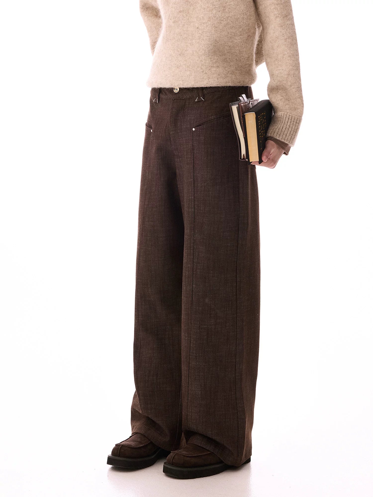 CHOR Straight Versatile Loose Wide Leg Jeans