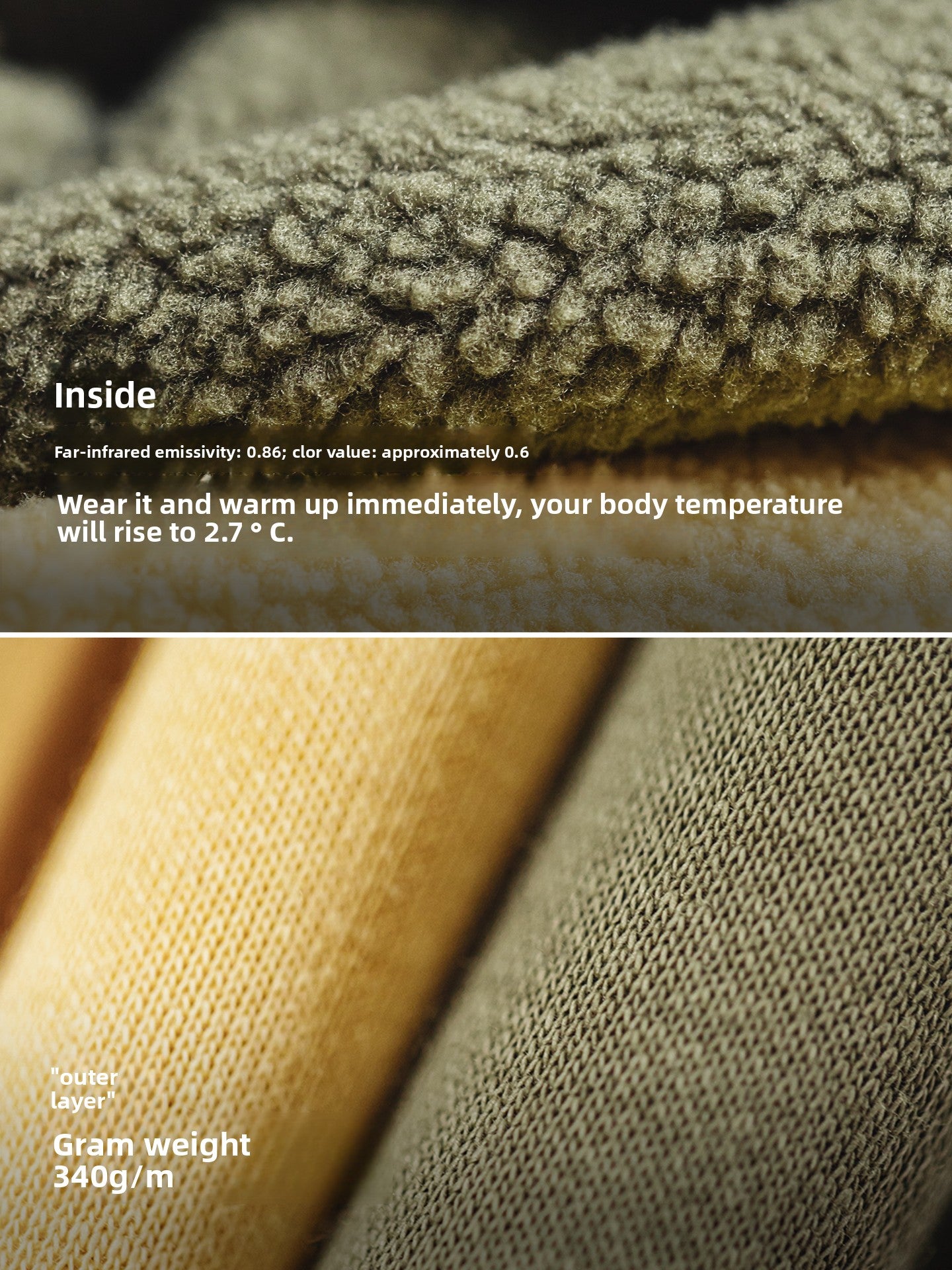 Madden fleece thickened warm round neck sweater