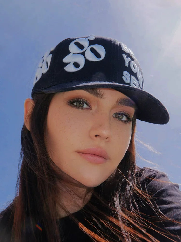 Websurfgroup Stereo Embroidered Flat Brim Hat