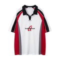 BeOurRule Vintage Hollow POLO Neck Sports Wind Tee