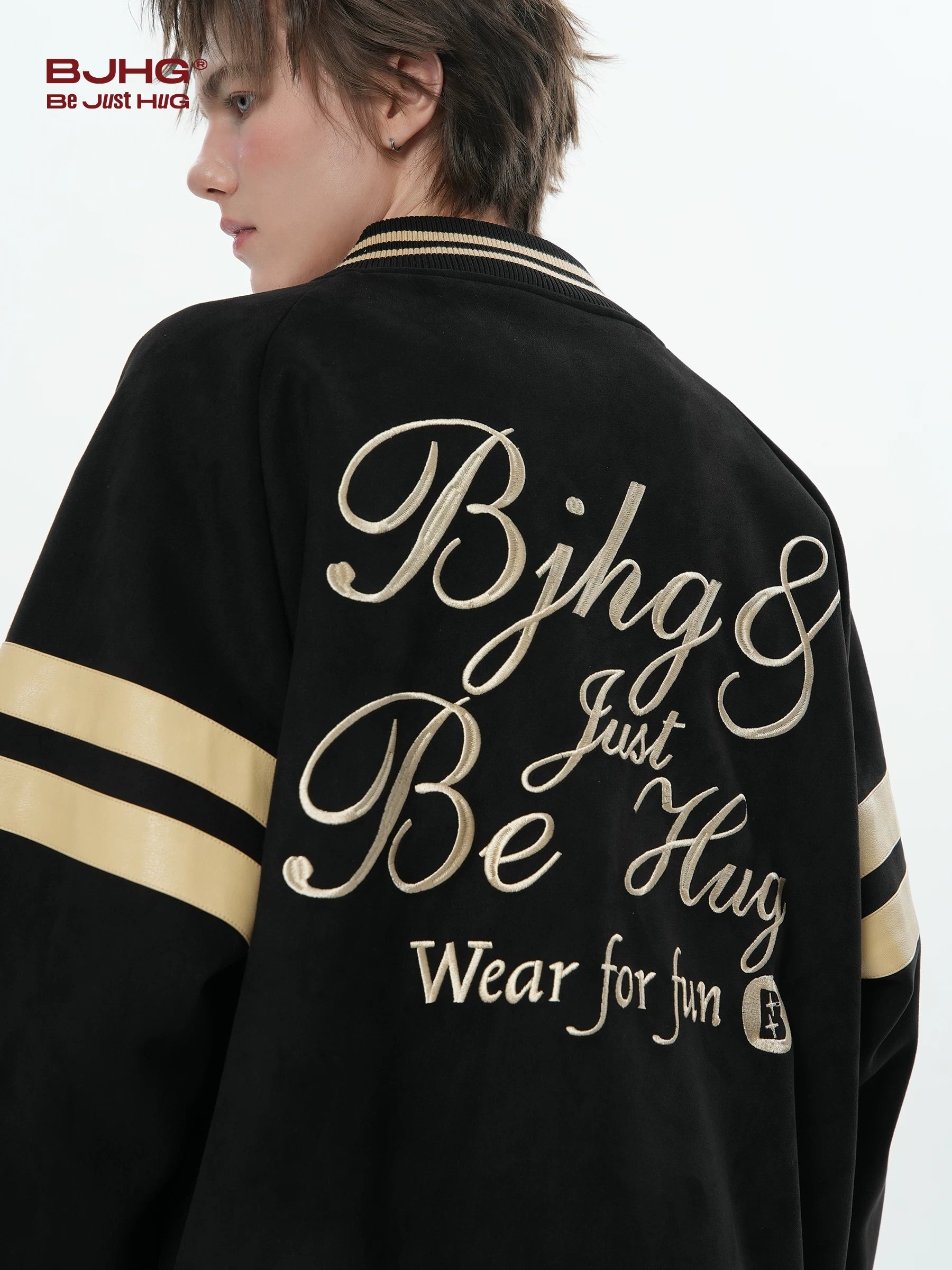 BJHG Premium Embroidery Trendy Shoulder Jacket