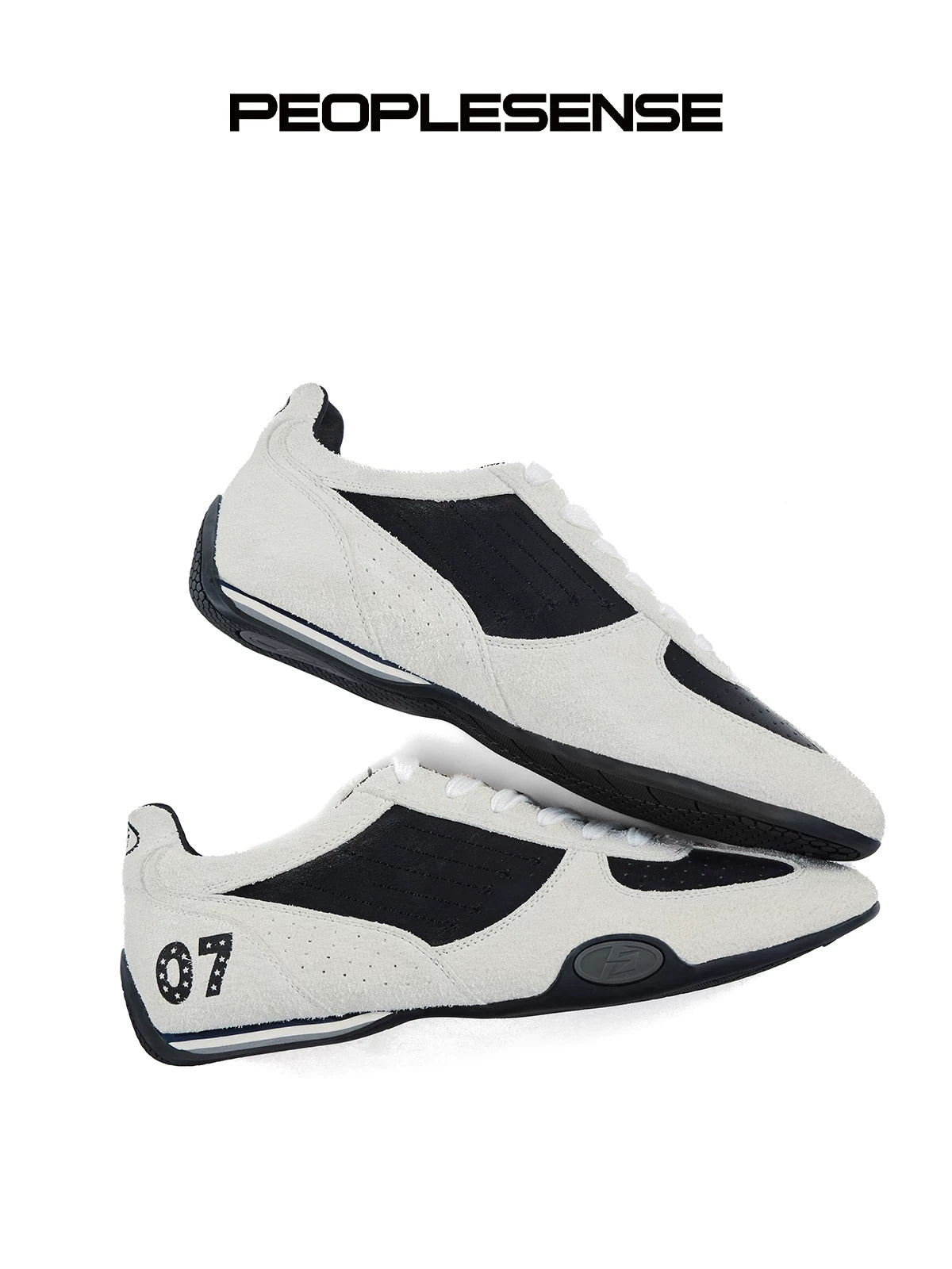 PEOPLESENSE Vintage Stitched Embroidered Sneakers