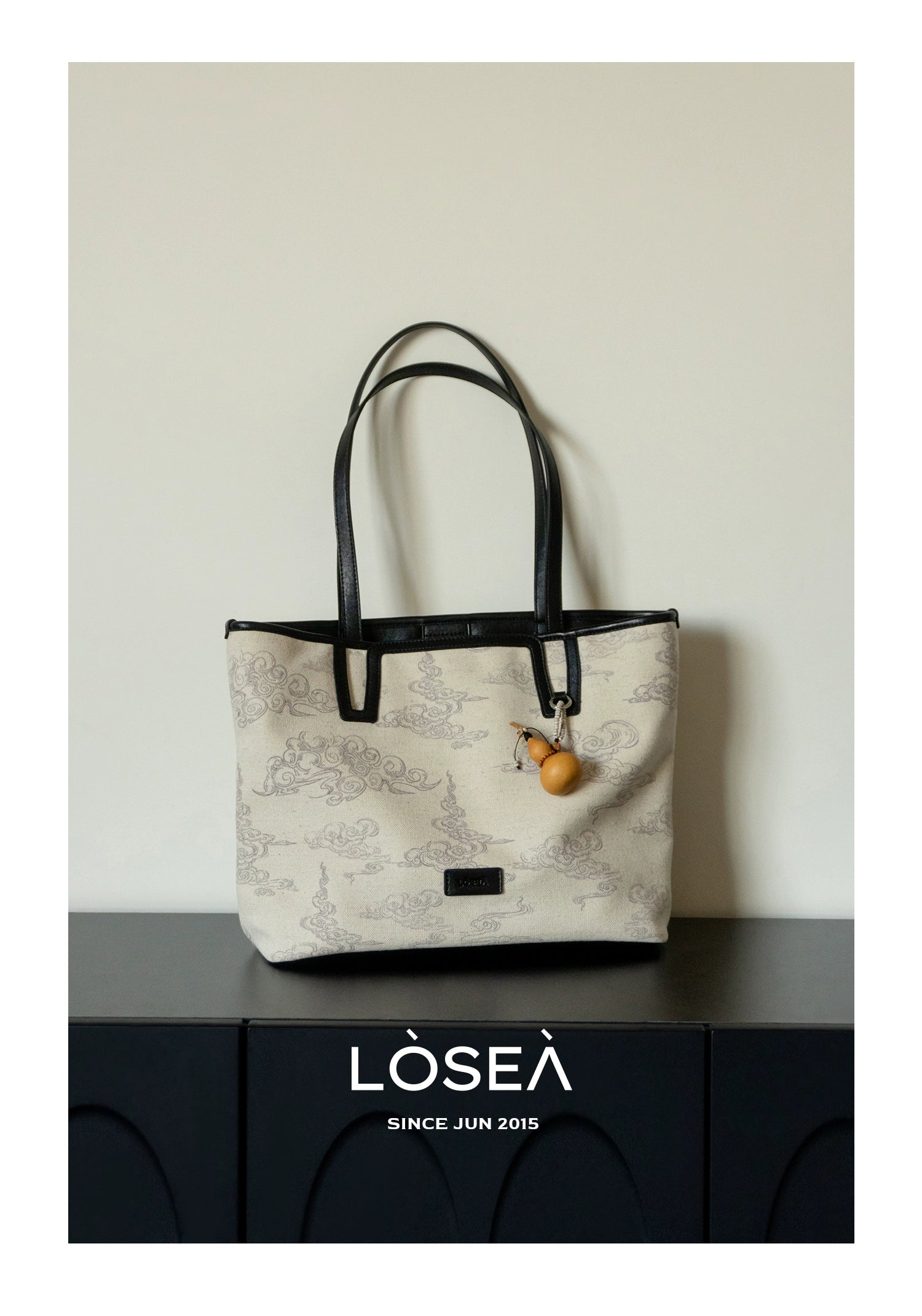 LOSEA Xiangyun Pattern Large Capacity Tote Bag