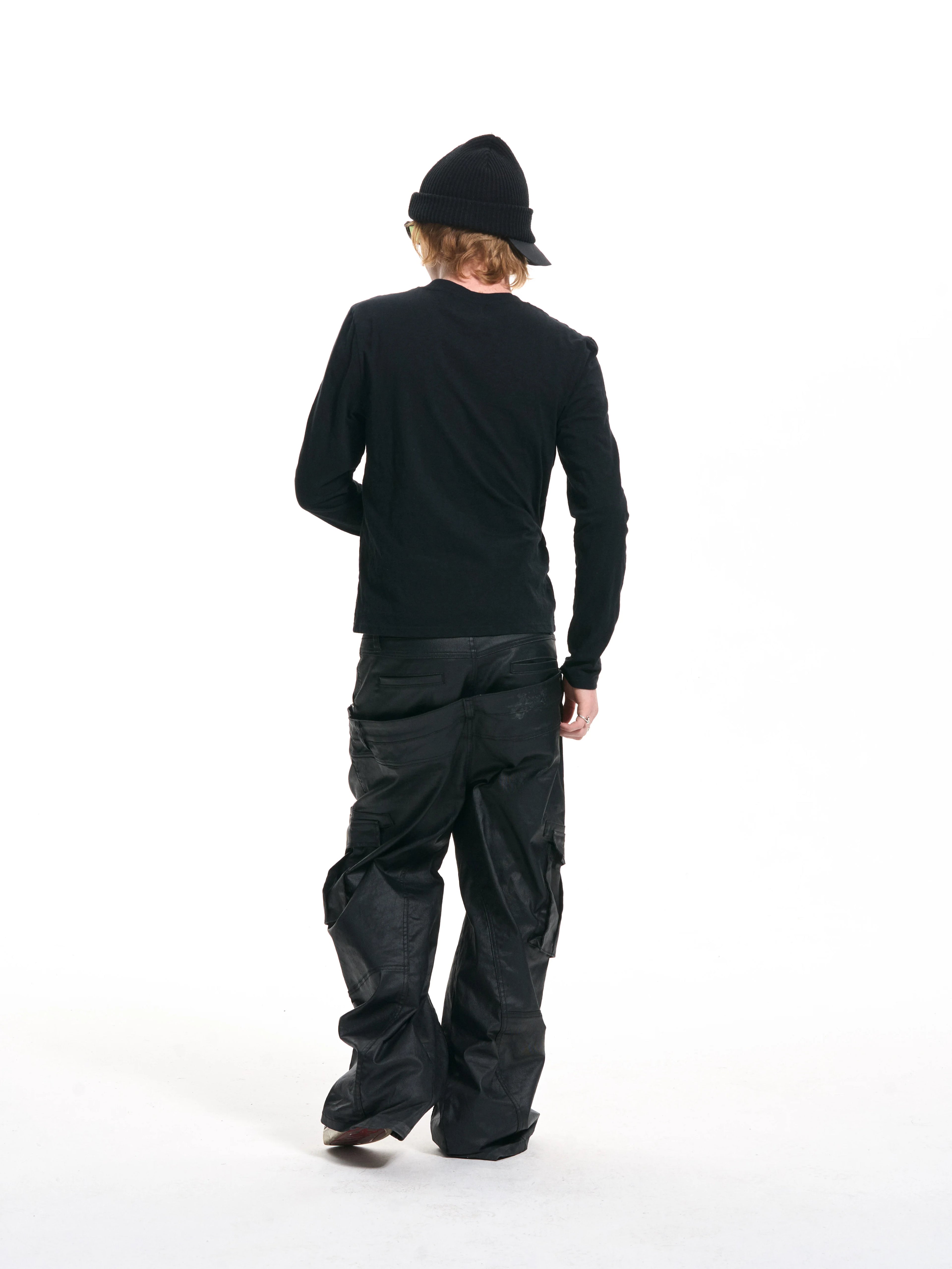 4AM Single Break Slim Fit Henry Neck Long Sleeve