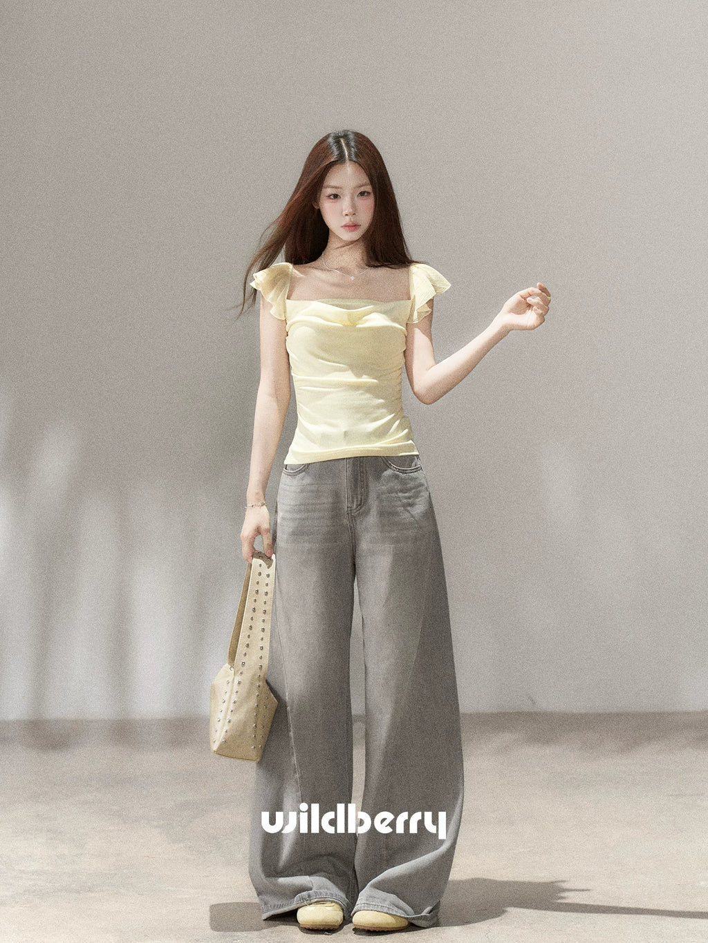 Wildberry Vintage Wide Leg Versatile Jeans