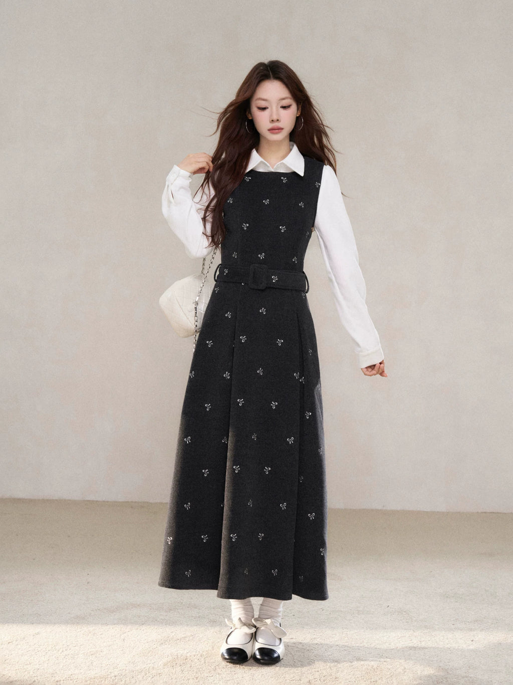 Wildberry Korean Retro Vest Dress