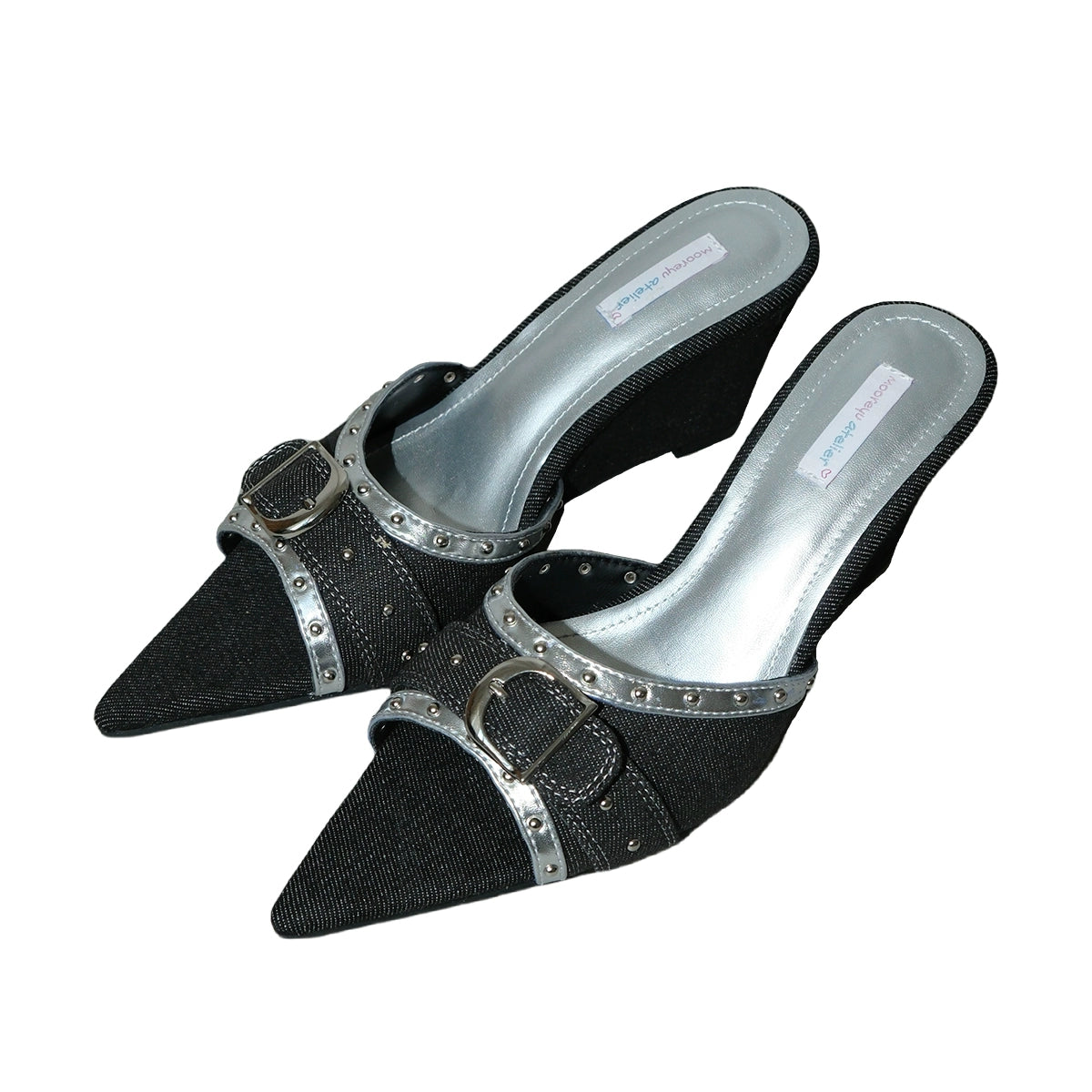 Mooreyu Wedge Heel Premium Sexy French Sandals