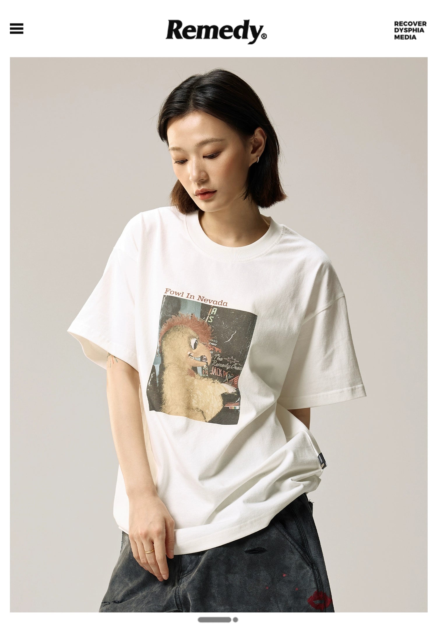 Remedy Chick Loose Crew Neck Tee