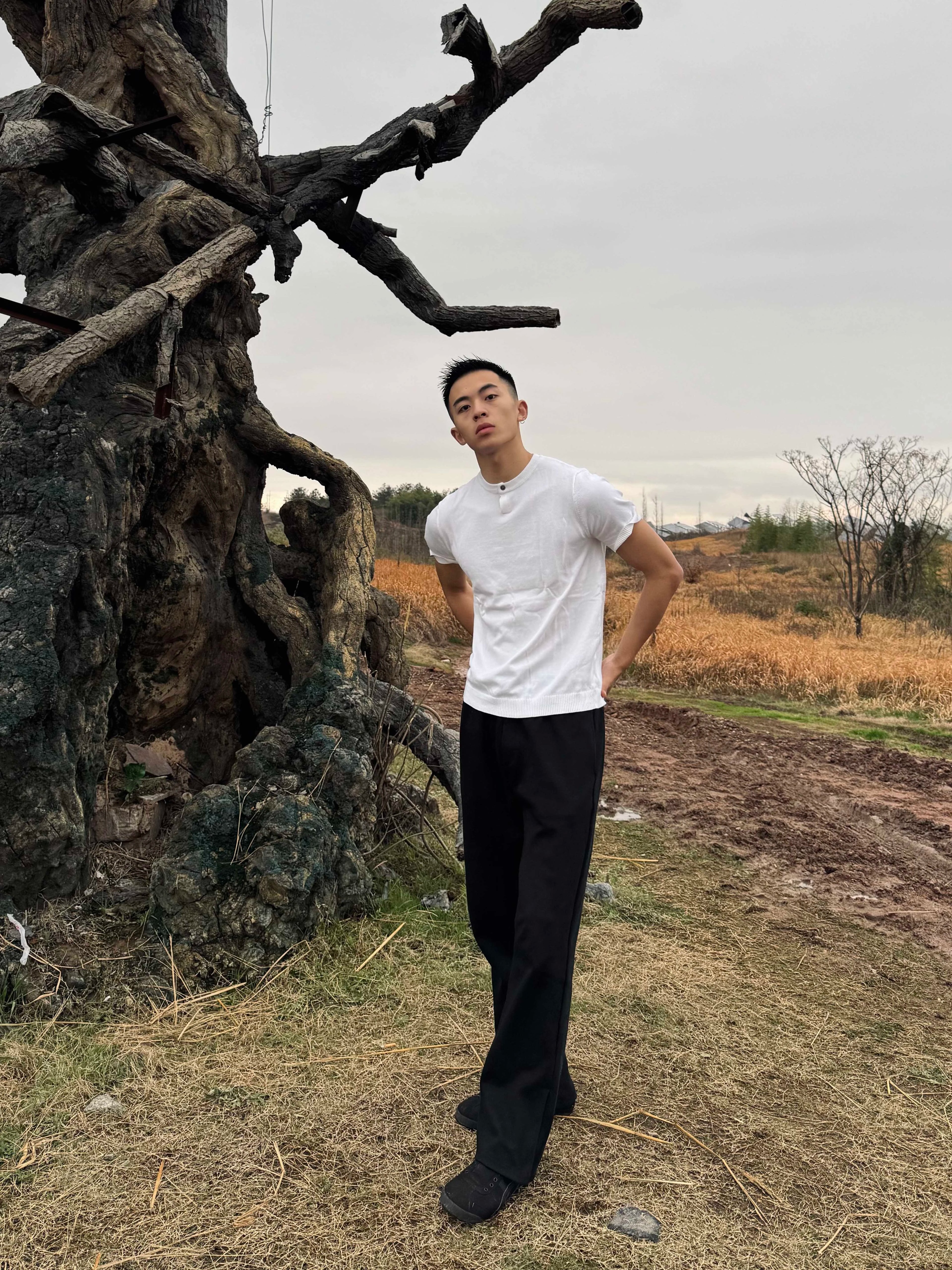 GTAL Leisure Training Sports Versatile Button T-Shirt