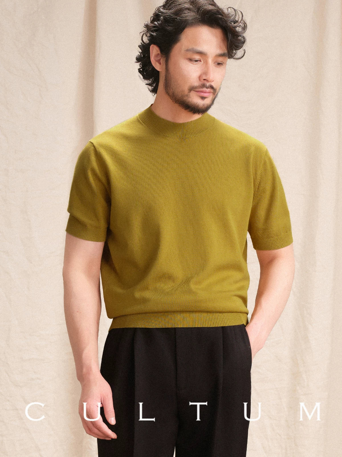 CULTA Light and Breathable Casual Knitted Tee