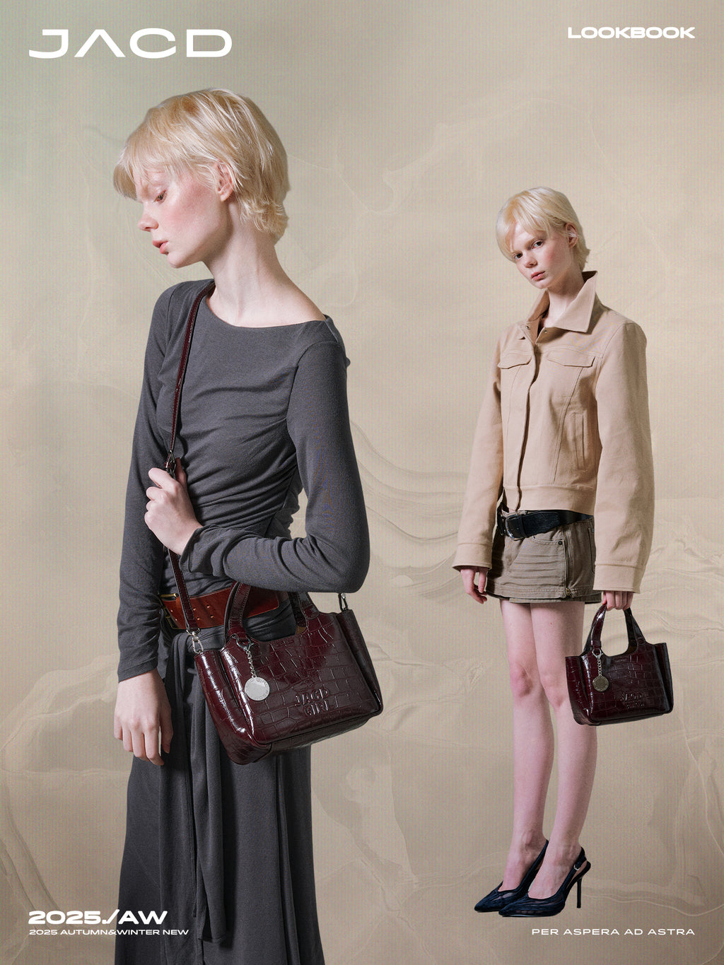 JACD Old Money Wind Shoulder Messenger Bag Handbag