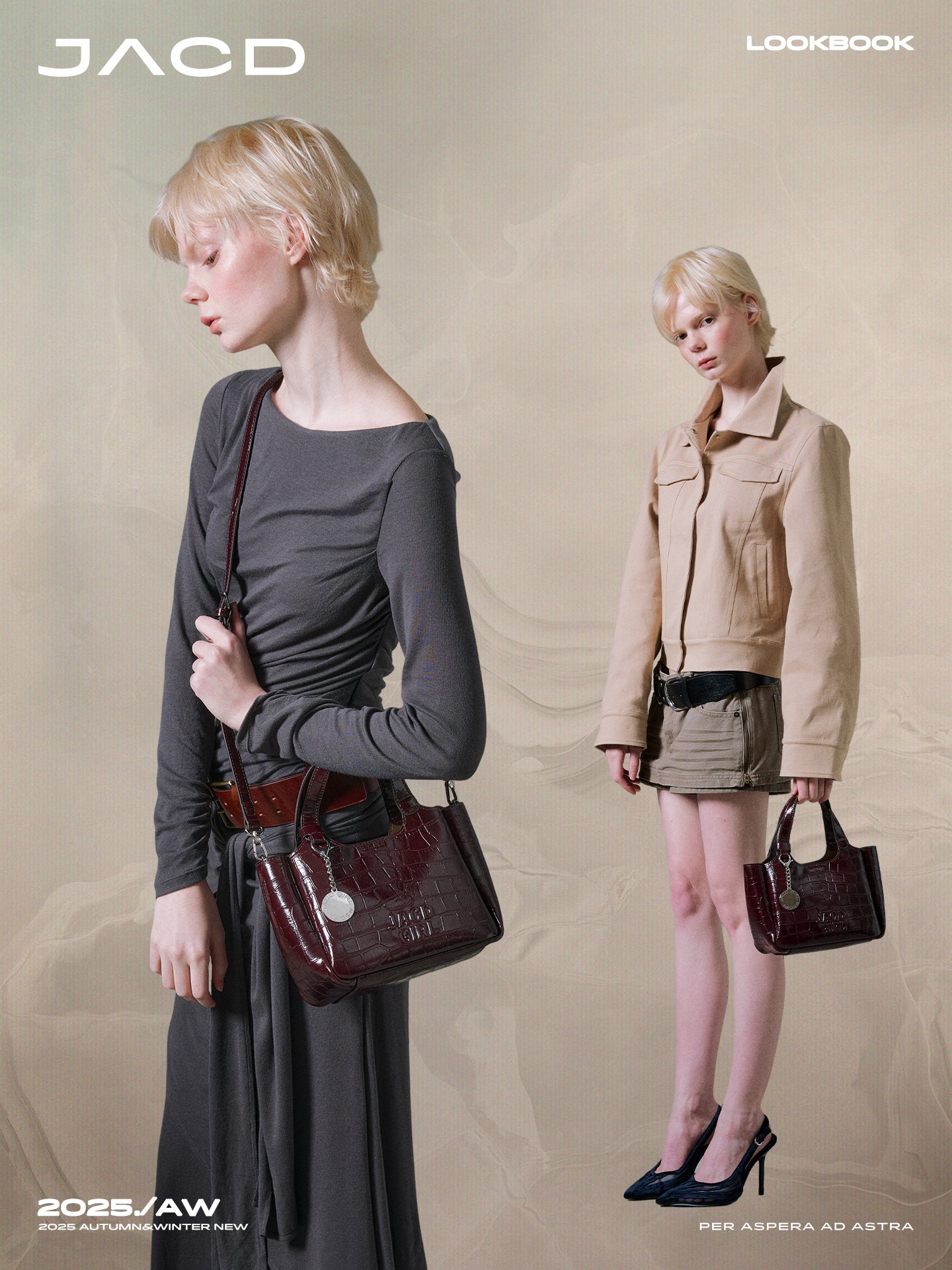 JACD Old Money Wind Shoulder Messenger Bag Handbag