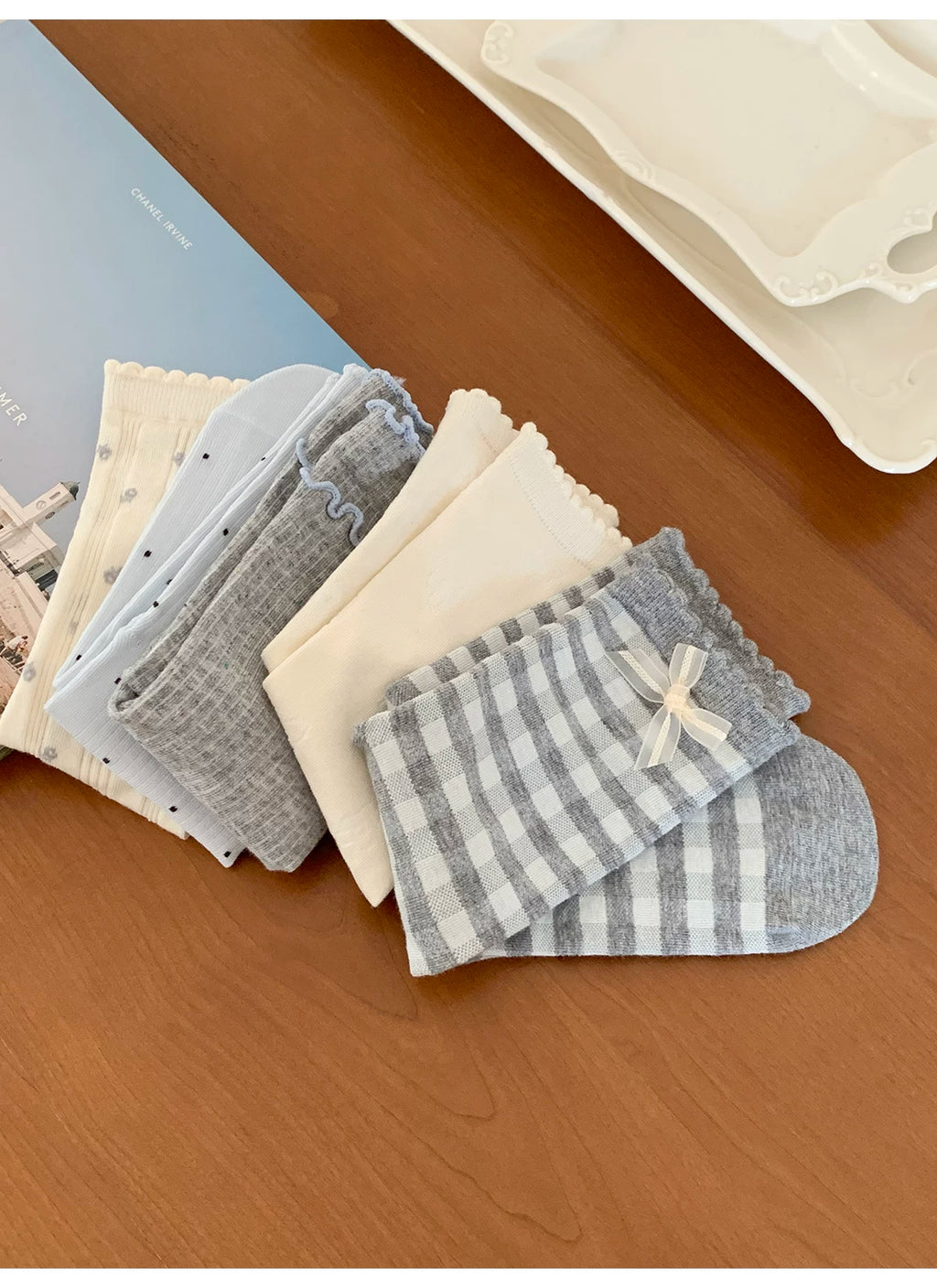 KANO Niche Korean Version Stacking Socks