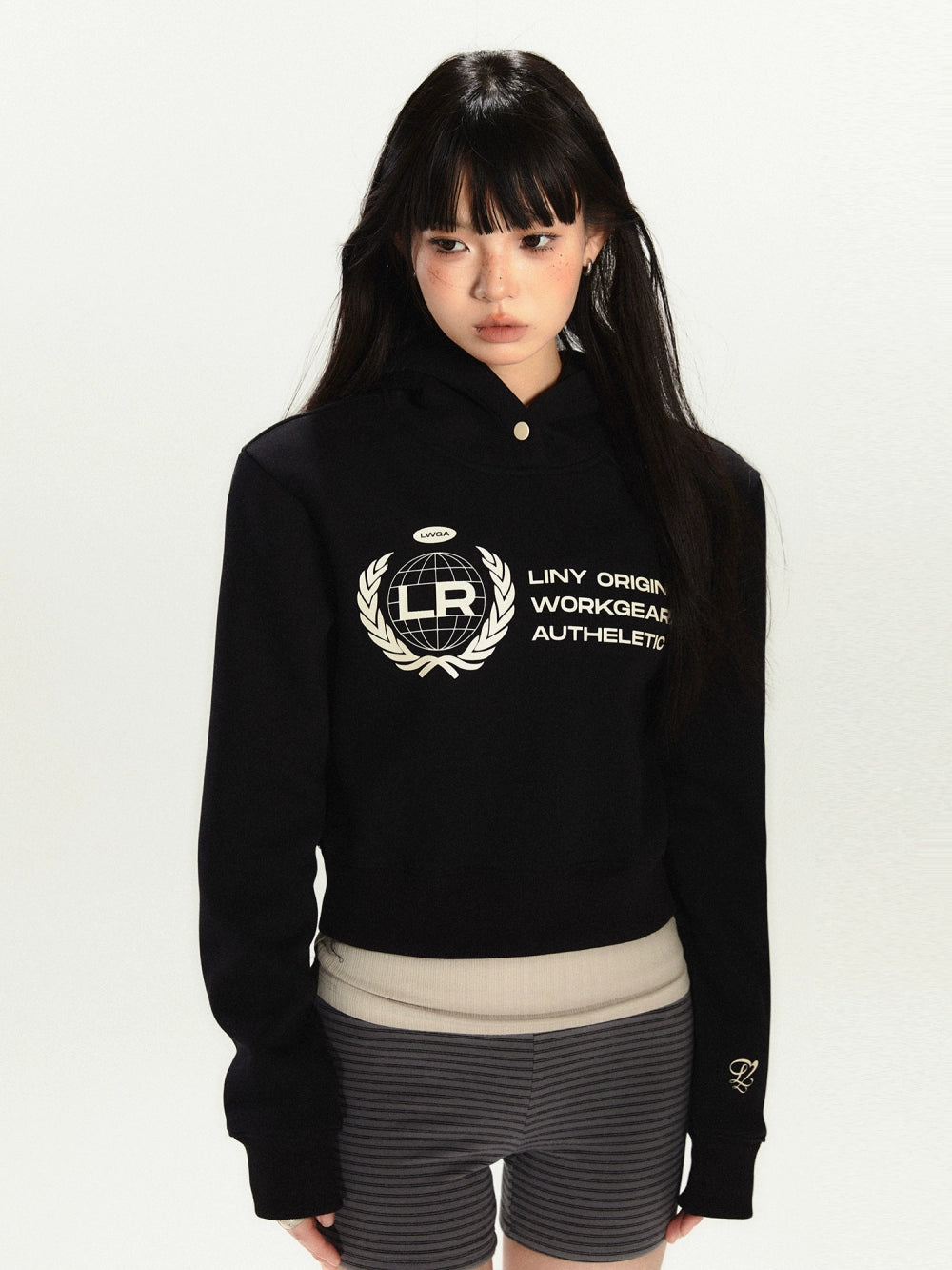 LINY LIBERTY Vintage Simple Loose Hooded Sweater