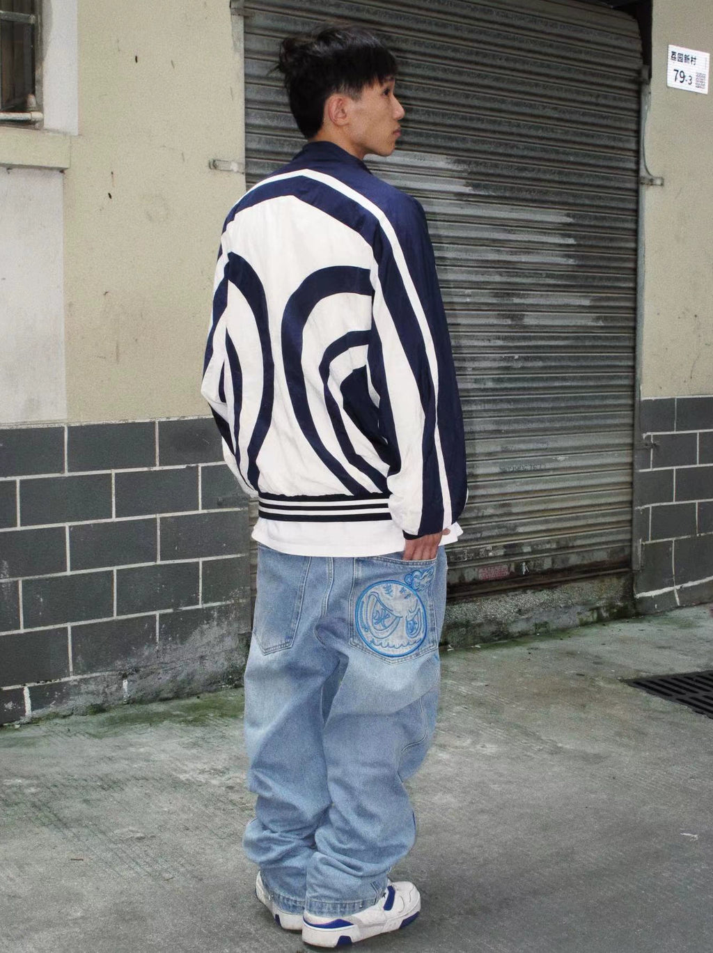 GameOne Straight  Washed Loose Hip Hop Jeans