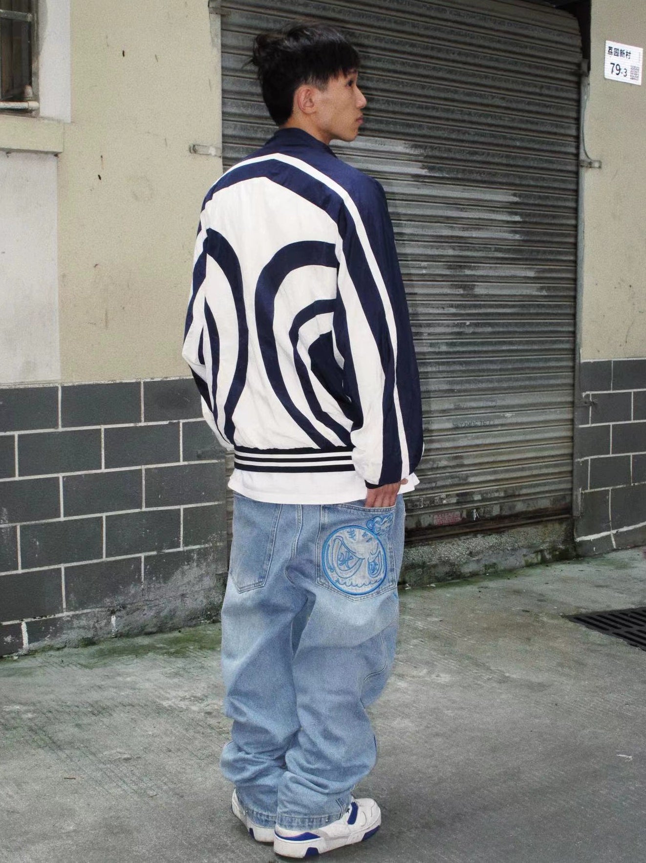 GameOne Straight  Washed Loose Hip Hop Jeans