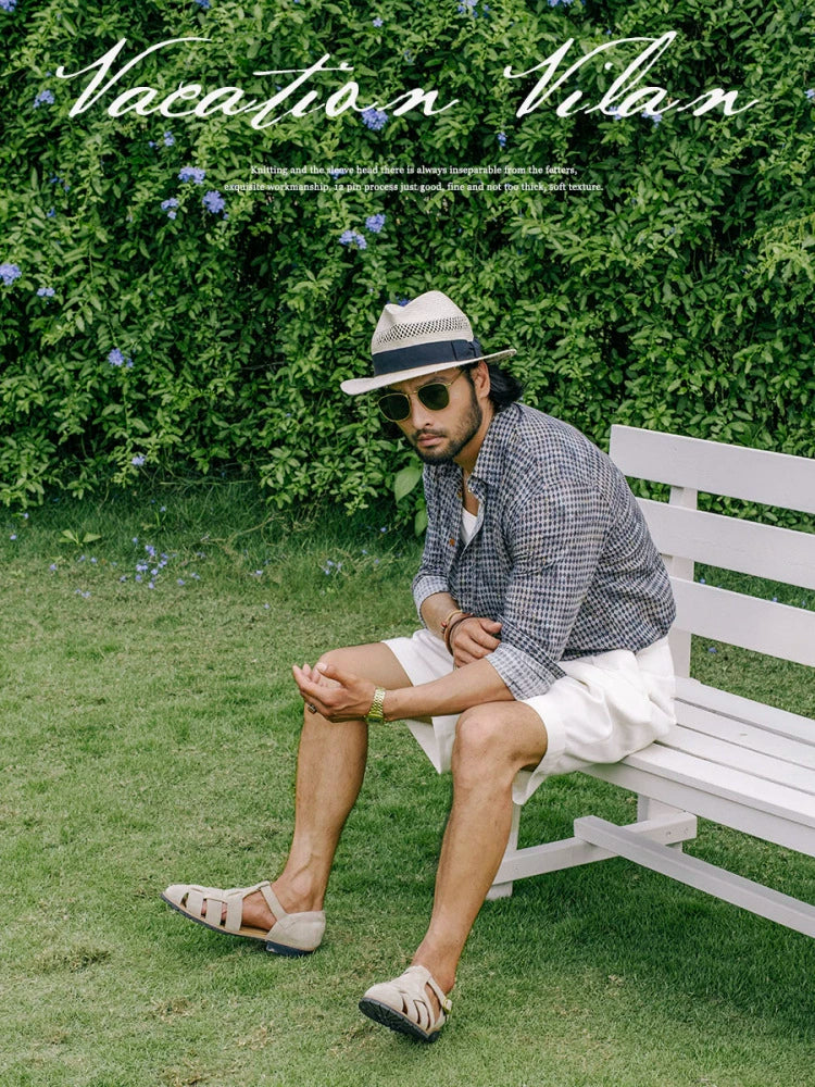 SOARIN British Vintage Diamond Striped Long Sleeve Shirt