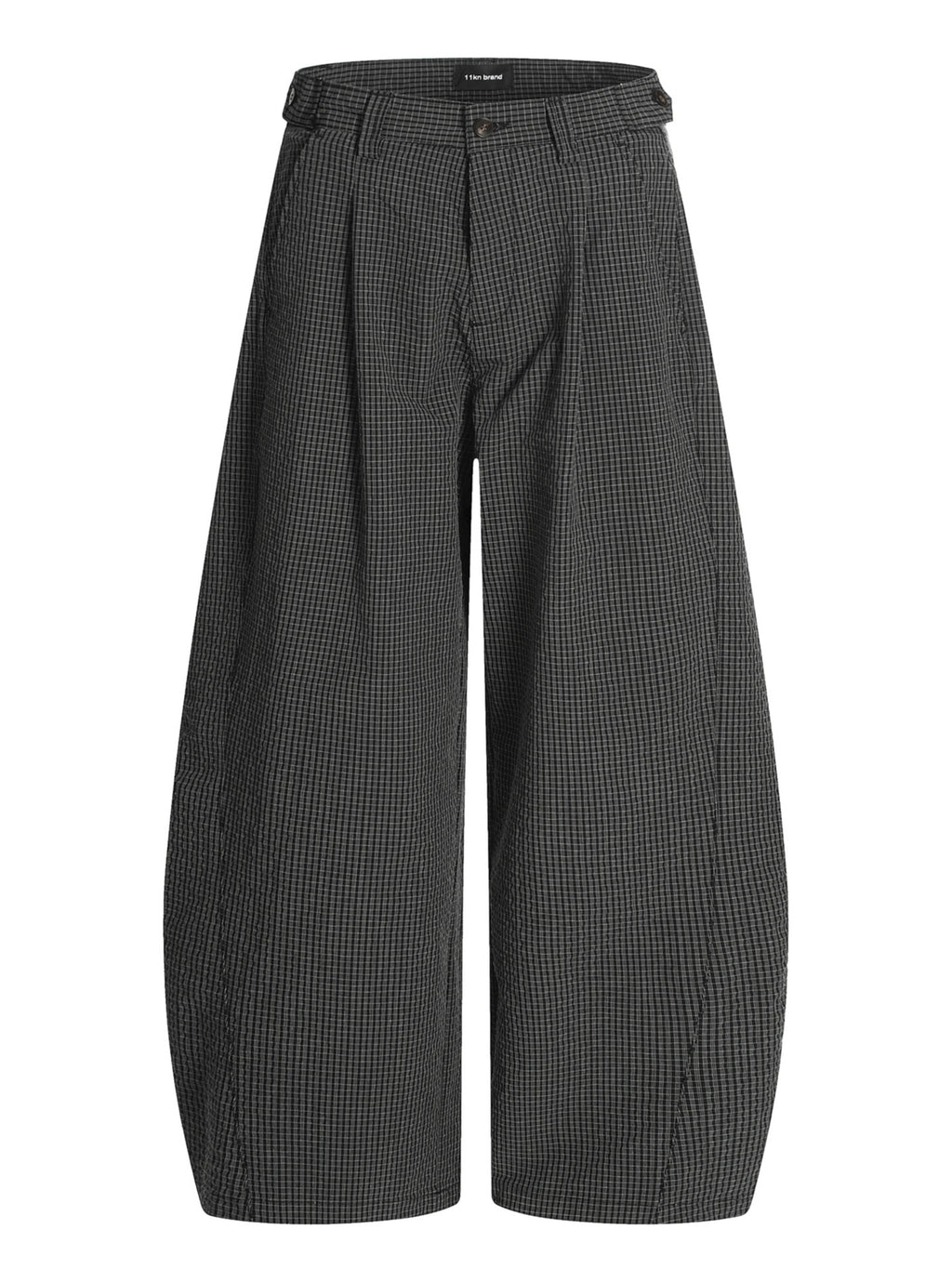 11KN Plaid Casual Loose and Thin Wide-leg Pants