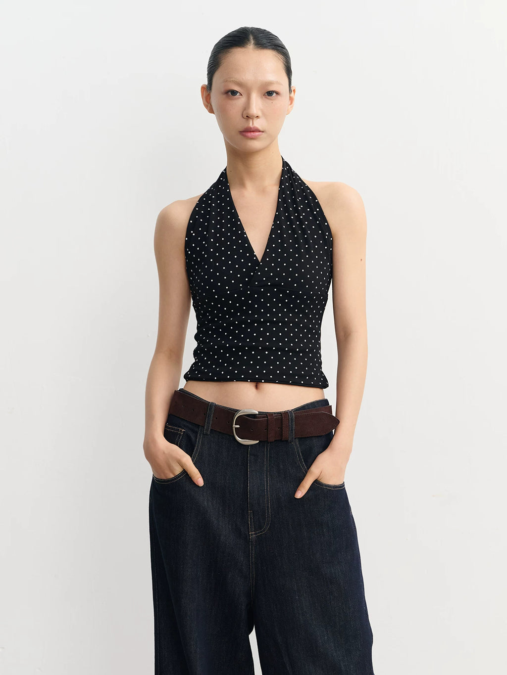 LINY LIBERTY Vintage Polka Dot Neck Sling